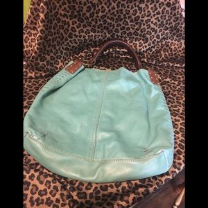 Lucky Brand leather turquoise purse